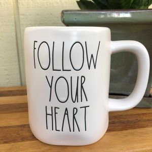 Rae Dunn “FOLLOW YOUR HEART” mug